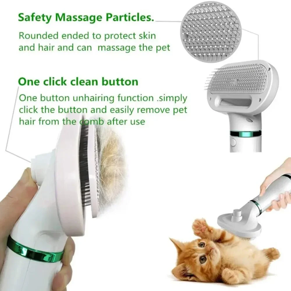 3 in1 quiet per dryer and brush for your dog's or cat's hair